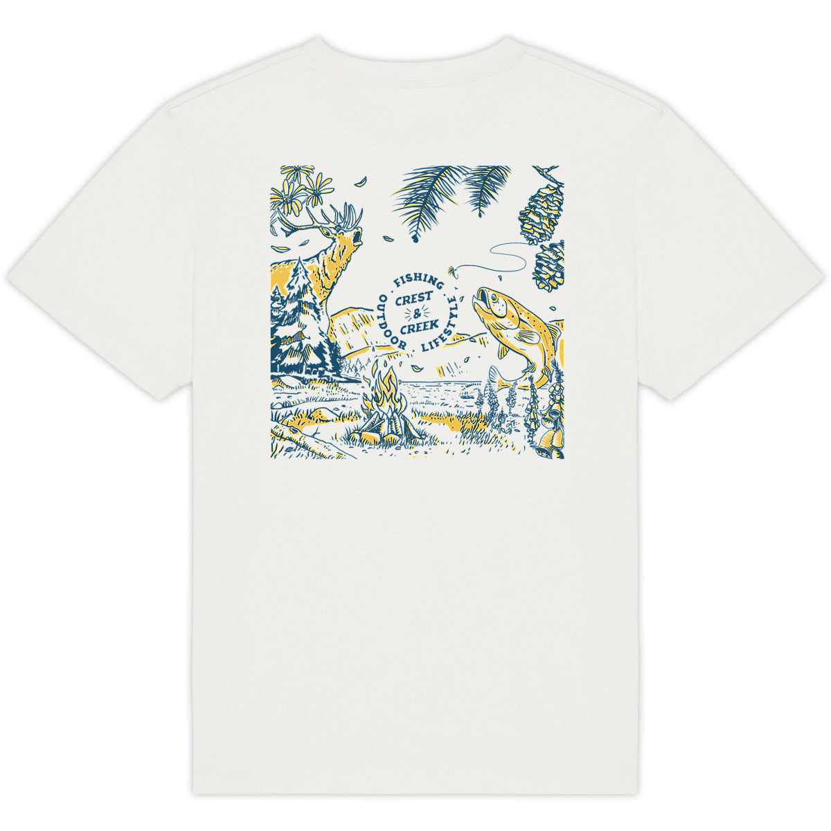 Tshirt Crest and Creek bio Unisexe - Vosges Giants