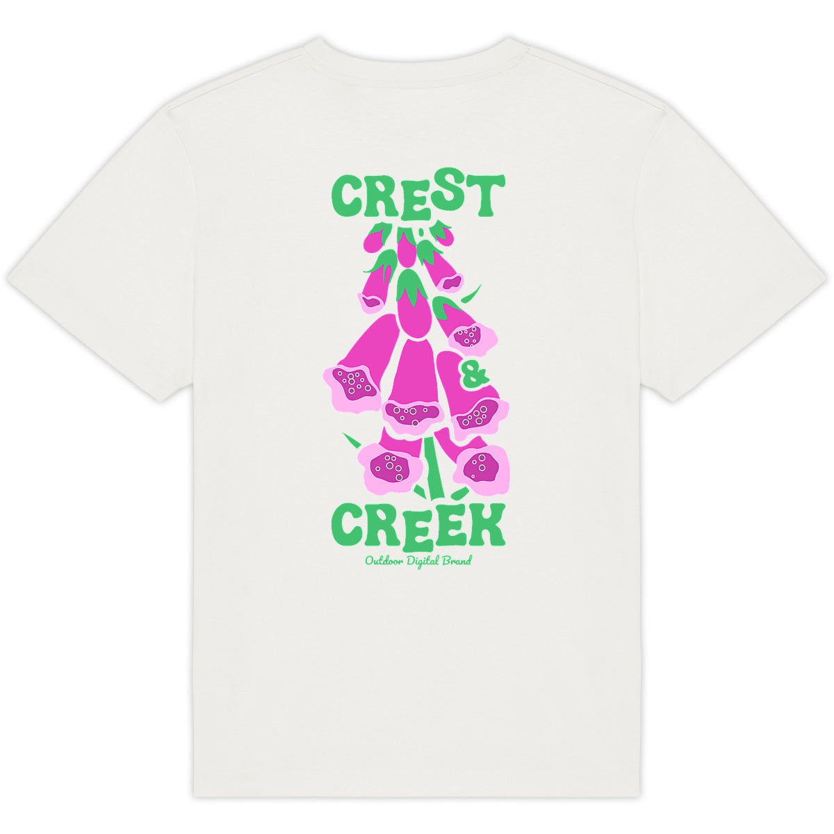 Tshirt Crest and Creek bio Unisexe -  Outdoor Digital Brand