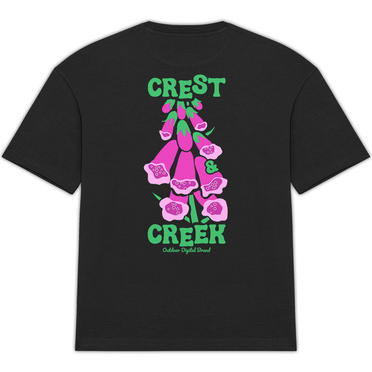 Tshirt Crest and Creek bio Unisexe -  Outdoor Digital Brand