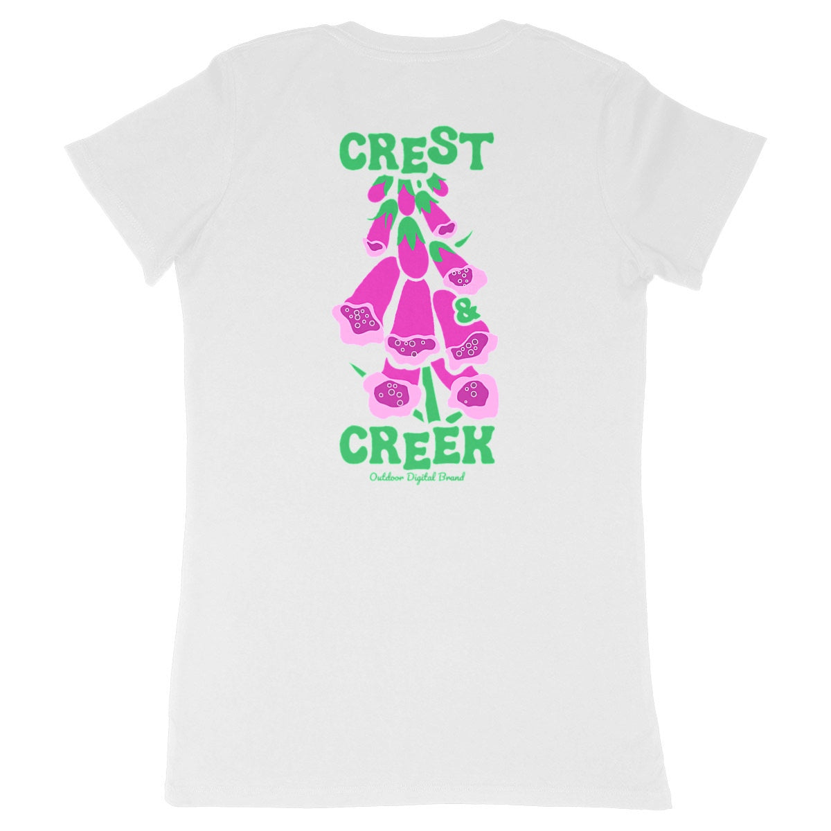 Tshirt Crest and Creek bio Femme - Outdoor Digital Brand