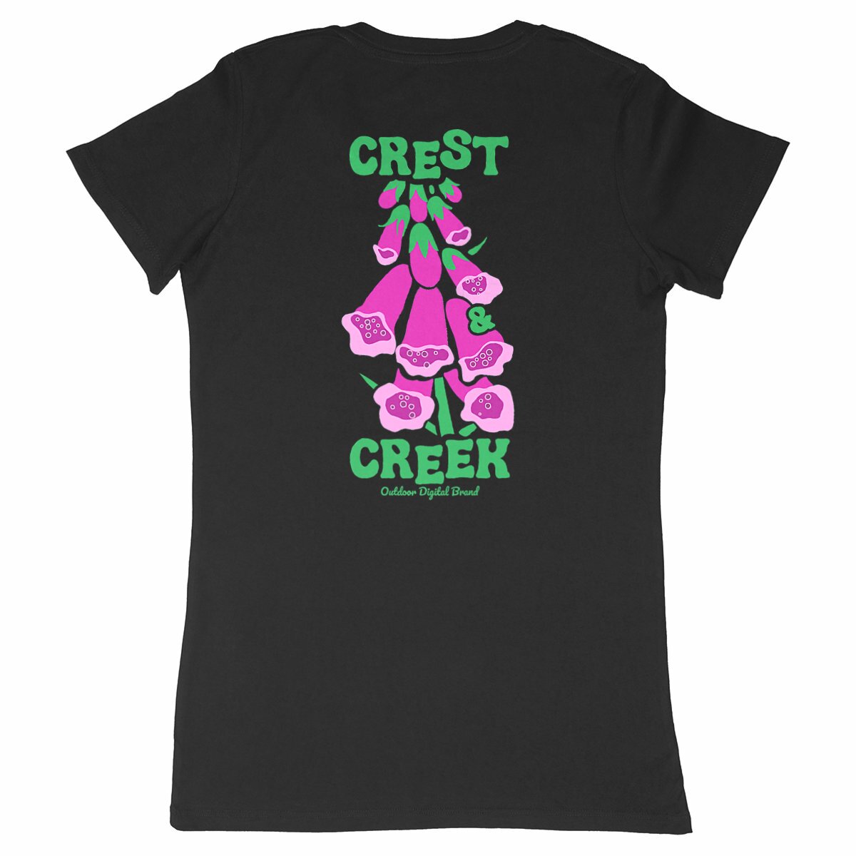 Tshirt Crest and Creek bio Femme - Outdoor Digital Brand